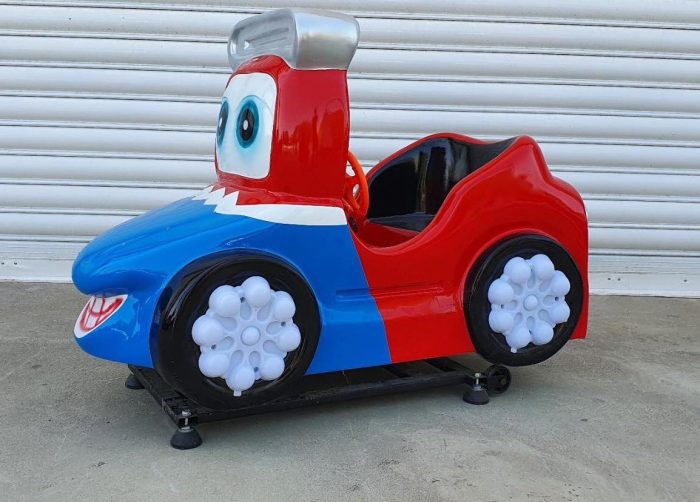 Детска клатушка с монети – количка (синьо/червена) - Image 2