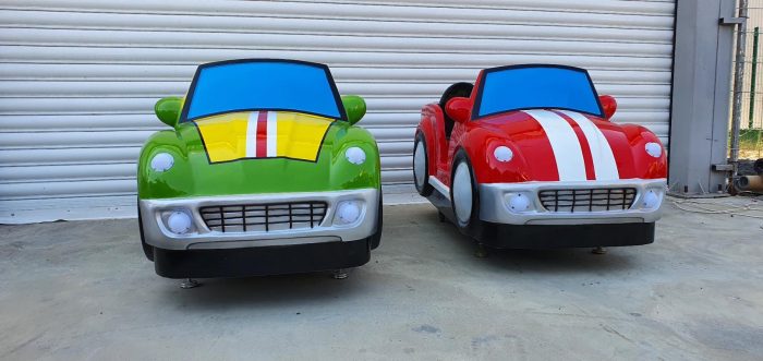 Детска клатушка с монети – съзтезателна количка (зелена) - Image 3