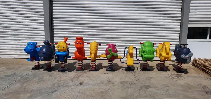 Детска клатушка с пружина - багерче - Image 2