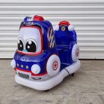 Детска клатушка с монети - синя спасителна кола